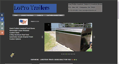 Desktop Screenshot of loprotrailers.com